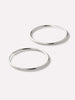 Ana Luisa Jewelry Earrings Hoop Earrings White Gold Hoop Earrings White Gold Slim Hoops Large Solid Gold