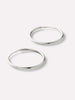 Ana Luisa Jewelry Earrings Hoop Earrings White Gold Hoop Earrings White Gold Slim Hoops Medium Solid Gold