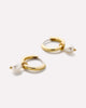 Pearl Huggie Hoops - Frida