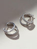 Ana Luisa Jewelry Earrings Small Hoops Double Hoop Earrings Toda Silver Silver New1