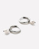 Pearl Huggie Hoops - Frida Silver