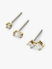 Stud Earrings Set - Val White Set