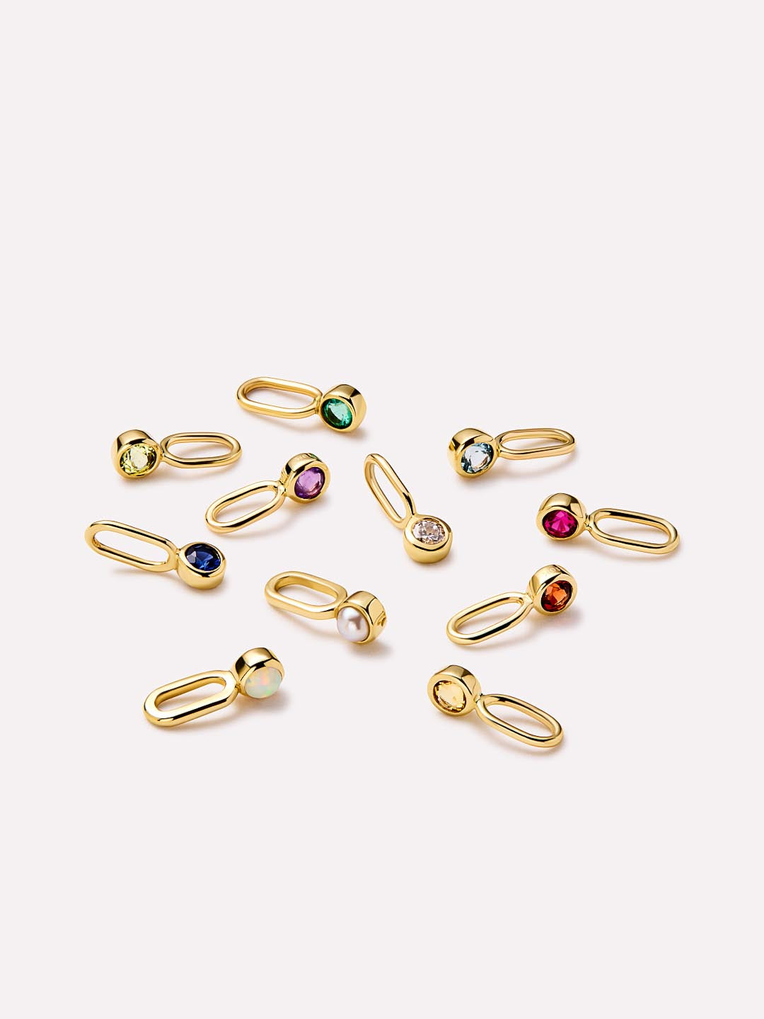 Solid Yellow Gold - Diamond Mini Birthstone Necklace