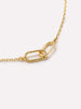 Gold Pendant - Gold Twisted Link Necklace