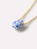 Ana Luisa Jewelry Necklaces Pendant Necklaces Gold Statement Necklace Pebble Mini Marble Blue Gold