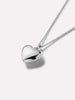 Heart Necklace - Lev Small Silver