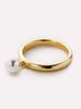 Ana Luisa Jewelry Rings Band Rings Pearl Ring Marley Gold