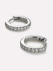 Huggie Hoops - Pave Huggie Hoops Silver