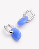 Silver Drop Earrings - Kayla Blue