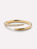 Solid Gold Diamond Fine Band Rings For Women Ana Luisa Diamond Bypass Ring