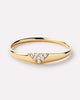 Solid Gold Diamond Fine Band Rings For Women Ana Luisa Trillion Diamond Signet Ring