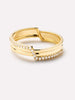 Solid Yellow Gold - Triple Diamond Elevate Ring