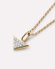 Solid Gold Diamond Fine Chain Necklaces For Women Ana Luisa Trillion Diamond Charm Necklace