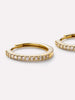 Solid Gold Diamond Fine Huggie Hoops Earrings For Women Ana Luisa Diamond Huggie Hoops Medium