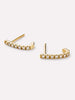 Solid Gold Diamond Fine Stud Earrings For Women Ana Luisa Diamond Huggie Stud Earrings