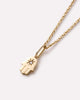 Solid Yellow Gold - Diamond Hamsa Charm