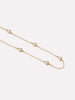 Solid Yellow Gold - Diamond Station Bracelet
