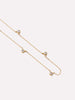 Solid Gold Diamond Spring Ring Clasp Chain Necklaces For Women Ana Luisa Diamond Station Necklace