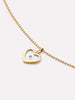 Gold Pendant Necklace - Heart Floating Diamond Necklace