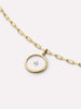 Solid Gold Diamond Spring Ring Clasp Pendant Necklaces For Women Ana Luisa Gold Floating Diamond Large Necklace