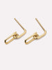 Solid Yellow Gold - Oval Links Drop Earrings
