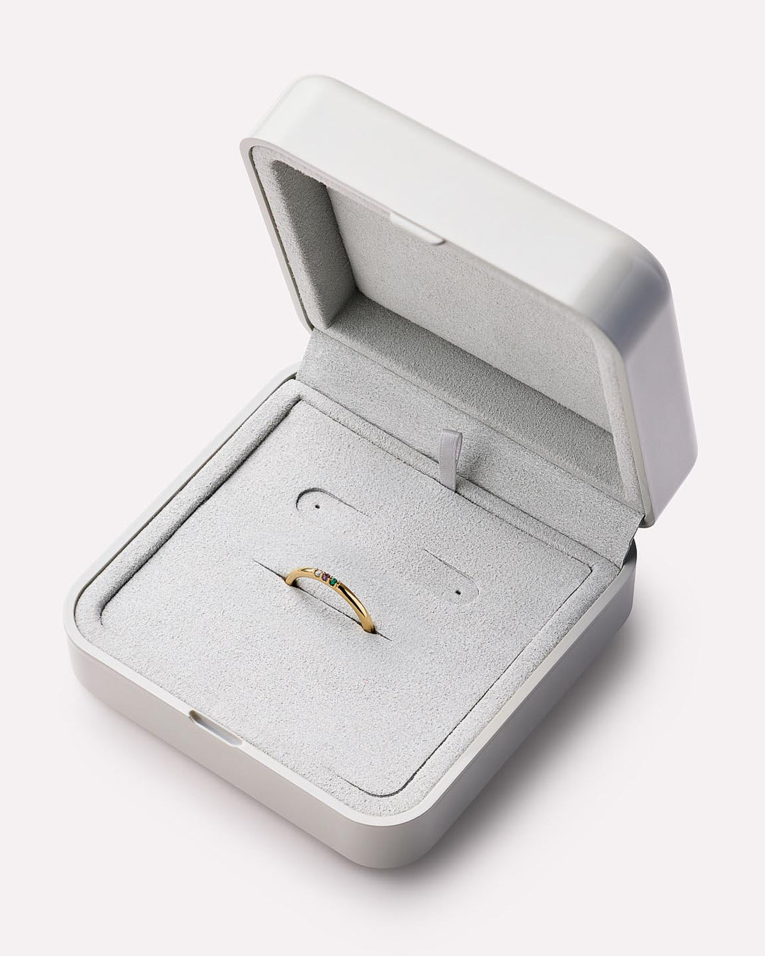 Solid Yellow Gold - 3 Stone Birthstone Ring