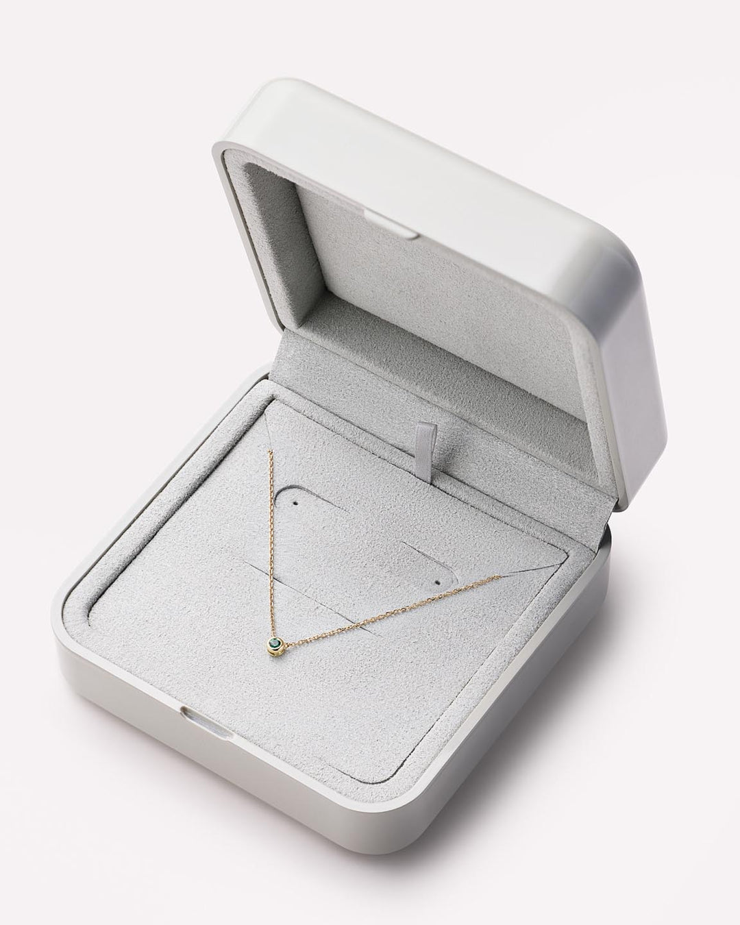 Solid Yellow Gold - Solo Birthstone Necklace