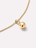 Gold Pendant Necklace - Sphere Charm Necklace
