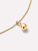 Solid Gold Spring Ring Clasp Ball Pendant Necklaces For Women Ana Luisa Sphere Charm Necklace