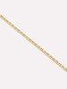 Solid Yellow Gold - Flat Mariner Chain Bracelet