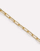 Solid Yellow Gold - Large Paperclip Necklace