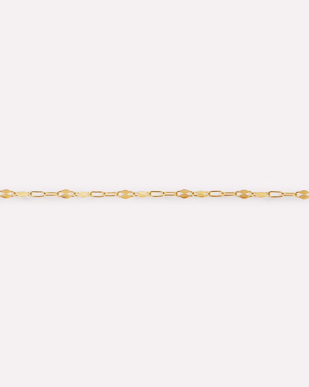 Solid Yellow Gold - Sparkle Link Chain Bracelet