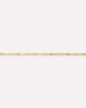 Solid Yellow Gold - Sparkle Link Chain Necklace