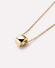 Solid Yellow Gold - Luna Charm Necklace