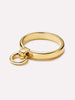 14K Gold Plated Doorknocker Band Rings For Women Ana Luisa Andie