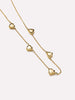 14K Gold Plated Lobster Clasp Heart Chain Necklaces For Women Ana Luisa Lev Mini Station Necklace