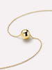 14K Gold Plated Lobster Clasp Mini Ball Sphere Pendant Necklaces For Women Ana Luisa Enly Mini