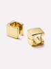 14K Gold Plated Open C Shape Square Huggie Hoops Earrings For Women Ana Luisa Aubrey