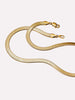 14K Gold Plated Stainless Steel Lobster Clasp Snake Chain Necklaces For Women Ana Luisa Ina Bold