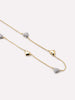 Heart Necklace - Lev Mini Pave Station Necklace
