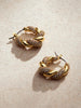 Ana Luisa Jewelry Earrings Medium Hoops Twisted Hoop Earrings Paris Pave Gold