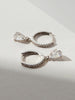 Ana Luisa Jewelry Earrings Small Hoops Delicate Huggie Hoops Elise Silver Rhodium-new1