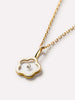 Ana Luisa Jewelry Necklace Charms Gold Pendant Flower Floating Diamond Charm Solid Gold