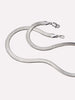 Rhodium Plated Stainless Steel Lobster Clasp Snake Chain Necklaces For Women Ana Luisa Ina Bold Silver