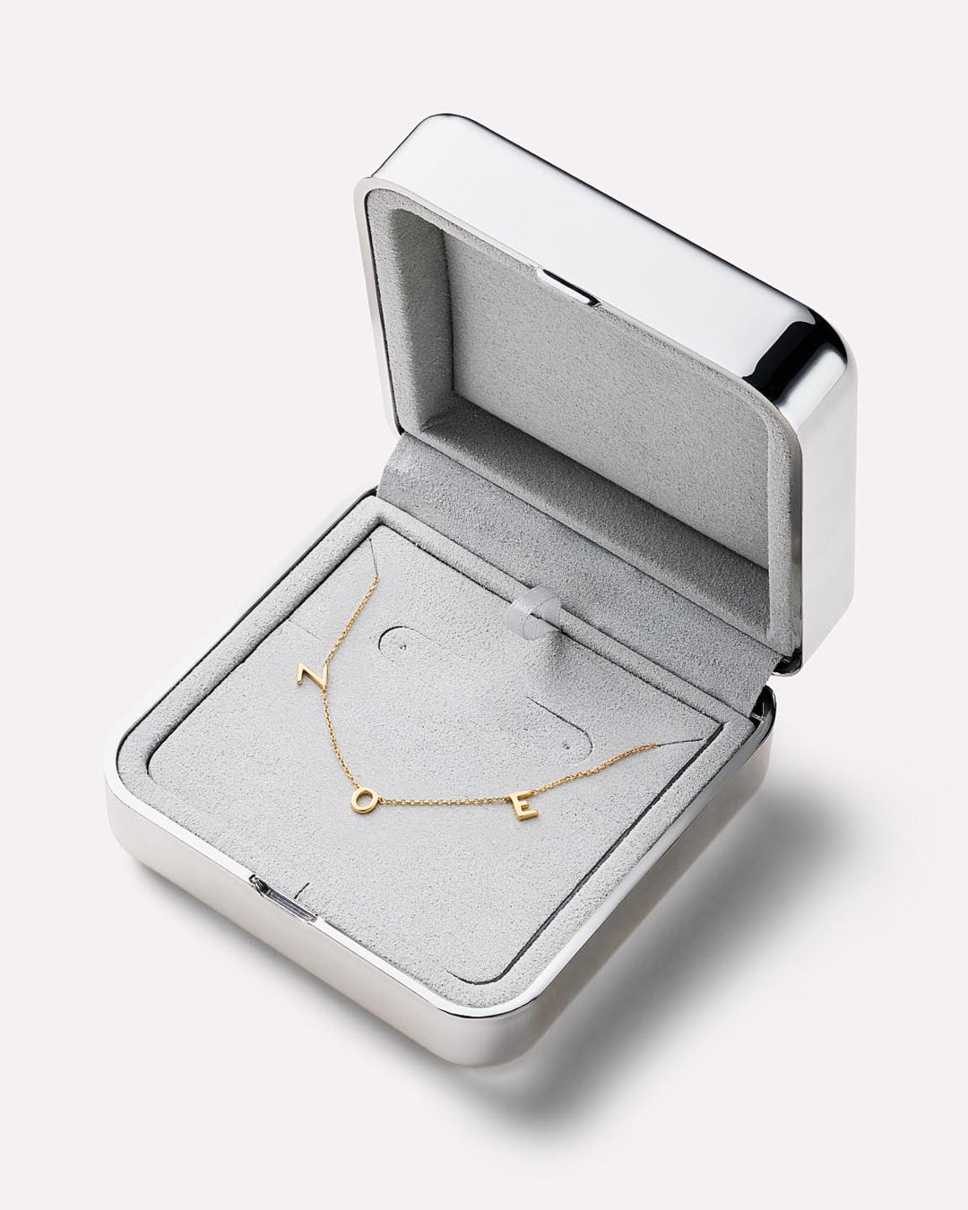 Solid Yellow Gold - Custom Initial Station Necklace