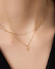 Gold Letter Necklace BL - Gold Layered Letter Necklace - S