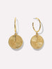 Ana Luisa Earrings Hoop Earrings Coin Hoop Earrings Michelle Gold