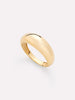 Solid Yellow Gold - Gold Medium Dome Ring