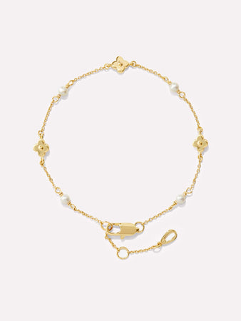 Ana Luisa Jewelry Bracelets Light Chains Flower Bracelet Hannah Bracelet Gold