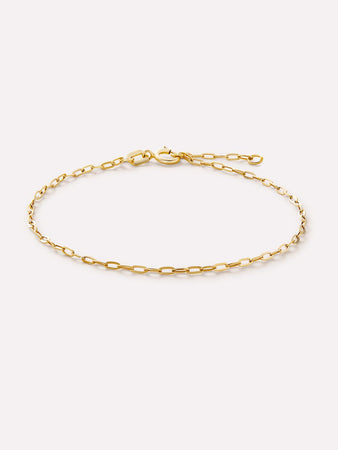 Ana Luisa Jewelry Bracelets Light Chains Gold Chain Bracelet Gold Paperclip Bracelet Solid Gold